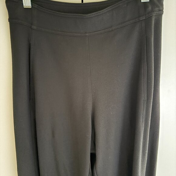 Uniqlo U Lemaire Curved Barrel Leg Jersey Pants Black XS - Picture 4 of 11